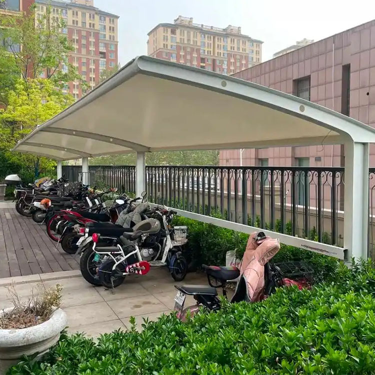 六安膜结构电动车棚